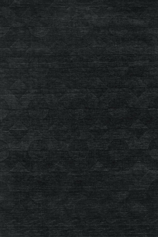 Carpe Natura Handloom Wool Black Area Rug