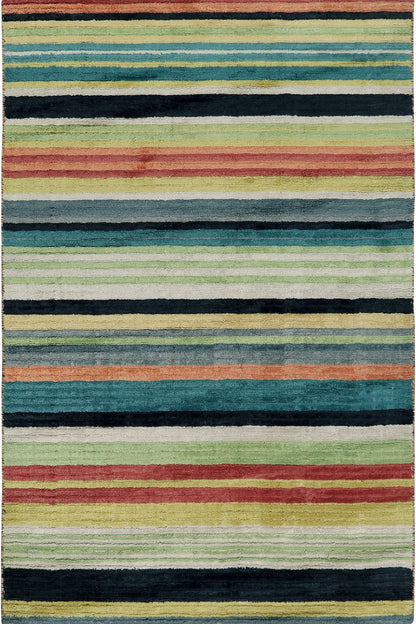 Carpe Natura Handloom Wool and Viscose Area Rug