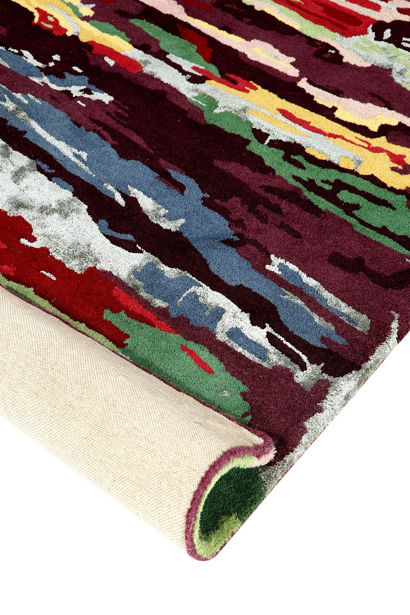 Carpe Natura Hand Tufted Wool and Viscose Multicolor Area Rug