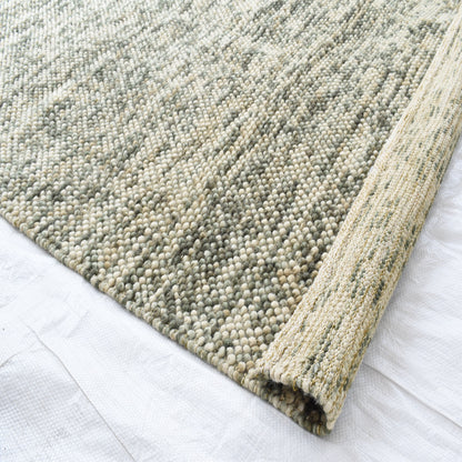 Carpe Natura Pitloom Green Bubble Pattern 100% wool 170x240 CM Rug