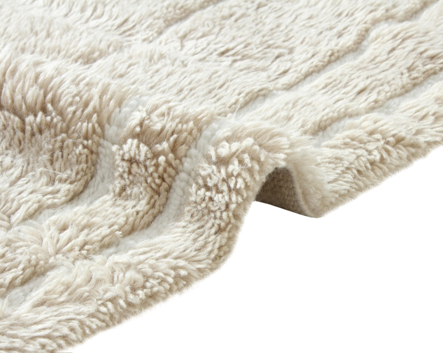 CARPE NATURA  Tuft with needle Natural Shaggy Wool 170x240 CM