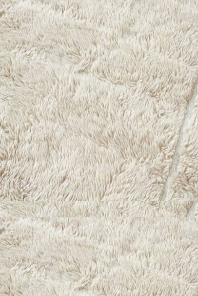 CARPE NATURA  Tuft with needle Natural Shaggy Wool 170x240 CM