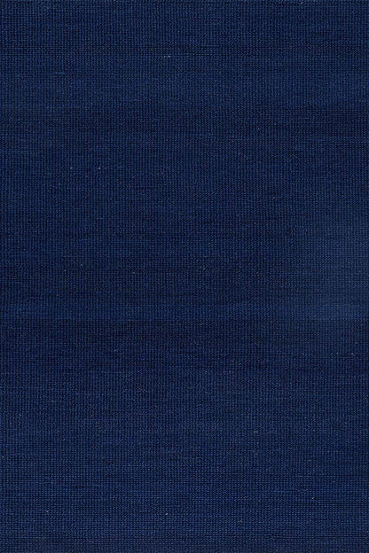 Carpe Natura Pitloom Flatweave Wool Navy Blue Area Rug