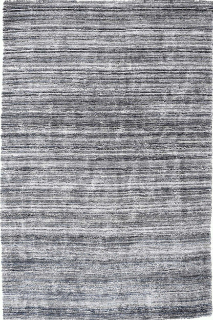 Carpe Natura Handloom Banana Silk Grey Area Rug