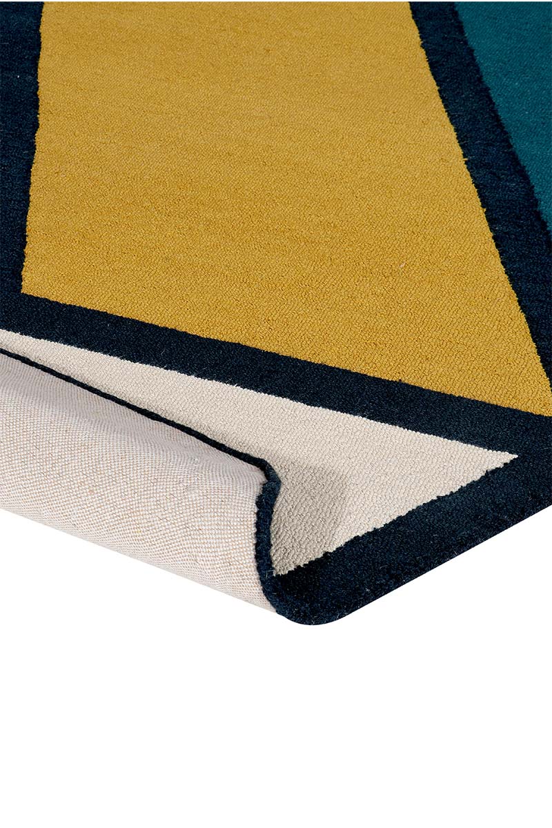 Carpe Natura Hand Tufted Multicolor Geometrics Shaped Area Rug