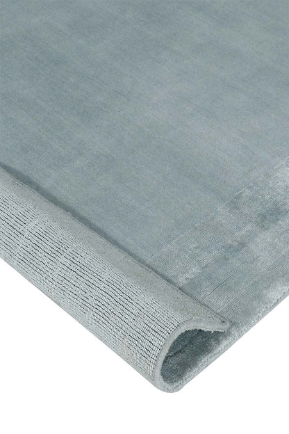 Carpe Natura Handloom Wool and Viscose Grey Thick Border Area Rug