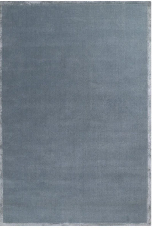 Carpe Natura Handloom Wool and Viscose Dark Grey Area Rug