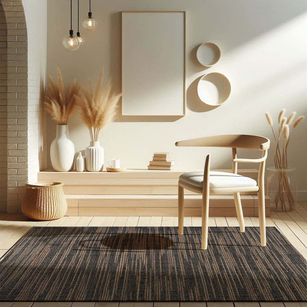 Carpe Natura	Pitloom Wool Brown Flatweave Area Rug